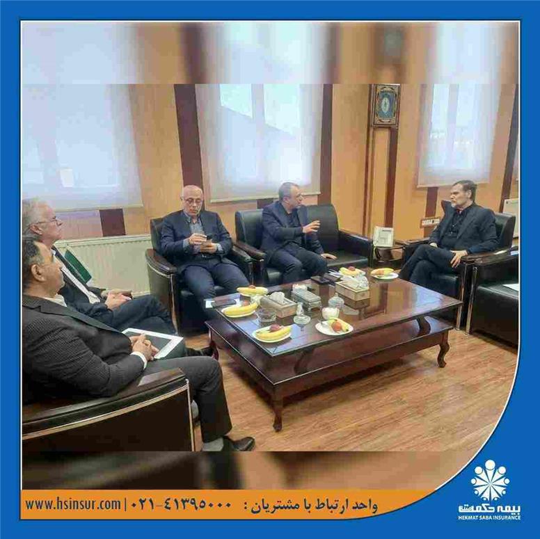 دیدار مدیرعامل بیمه حکمت صبا با مدیرعامل جدید هواپیمایی کاسپین؛ آغاز فصلی نو در همکاری‌های دوجانبه