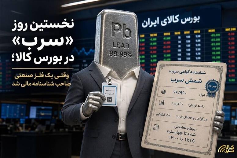 عملکرد بازار گواهی سپرده شمش «سرب» در نخستین روز معاملات