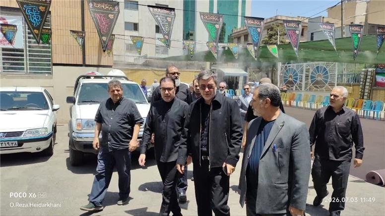 بازدید میدانی مدیرعامل بیمه ایران از مواکب و شعب خدمت‌رسان به سوگواران رهبر شهید