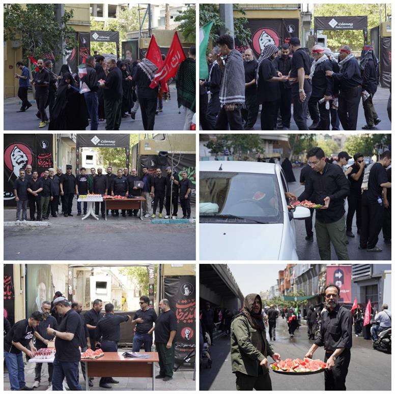 موکب بیمه ملت پذیرای سوگواران آیین تشییع رهبر شهید انقلاب