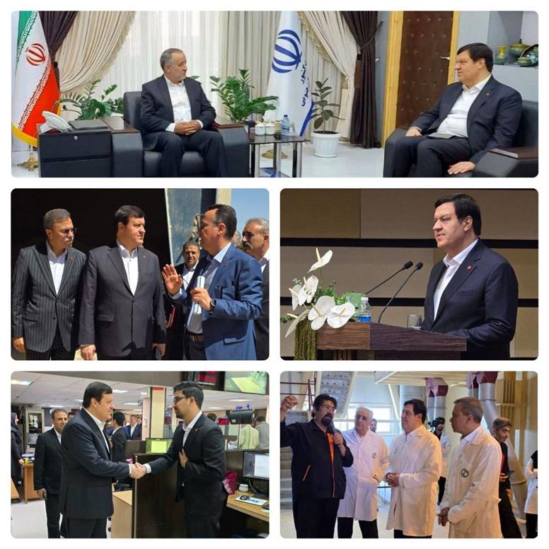 دیدار مدیرعامل بانک ملت با استاندار خراسان جنوبی و بازدید از چند شرکت تولیدی و شعب بانک در استان