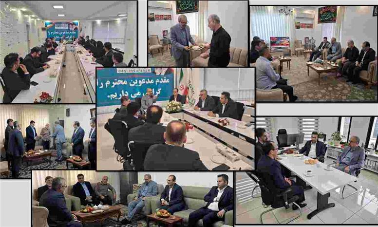 بازدید رئیس هیئت‌مدیره بیمه دی از شعبه سرپرستی گیلان
