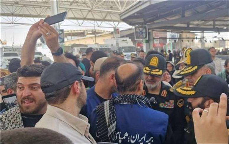 بازدید فرماندهان انتظامی کشور از قرارگاه مرزی شرکت سهامی بیمه ایران در مرز مهران