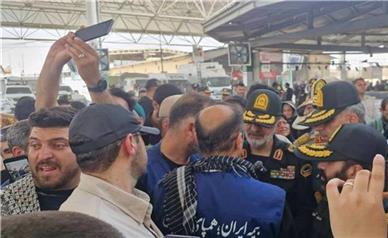 بازدید فرماندهان انتظامی کشور از قرارگاه مرزی شرکت سهامی بیمه ایران در مرز مهران