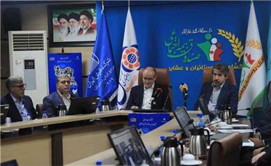 امضای سند همکاری بین صندوق بیمه اجتماعی و شرکت سهامی فرش ایران با حضور دکتر جمالی